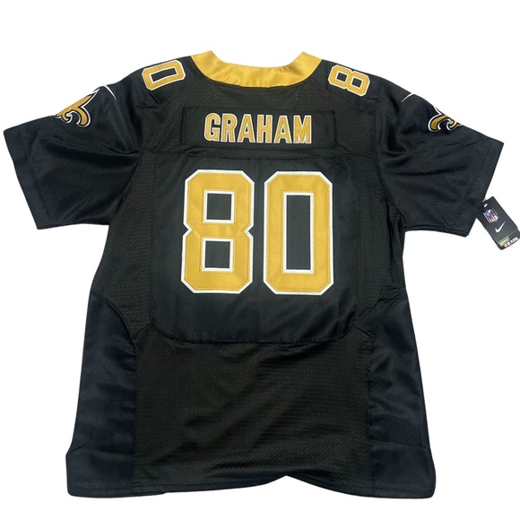 Men's Nike Jimmy Graham Black New Orleans Saints Team Game Jersey - Picture 2 of 2